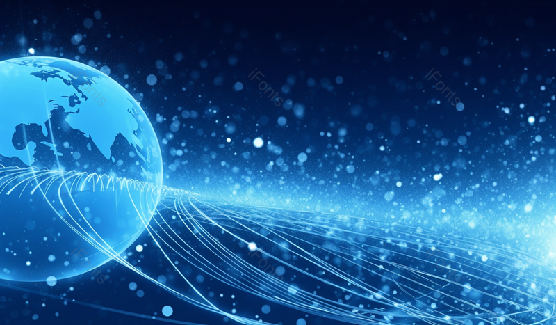 蓝色科技感地球科幻粒子线条背景,高清,摄影图,摄影图片,图片大全,摄影图免费下载